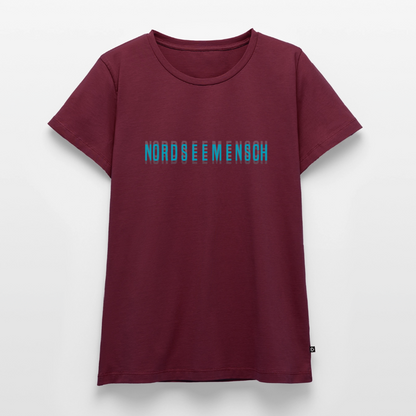 Nordseemensch - Damen Premium T-Shirt - Burgunderrot
