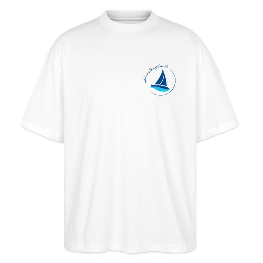 Unisex Oversized Bio T-Shirt - Küstenglück - Weiß