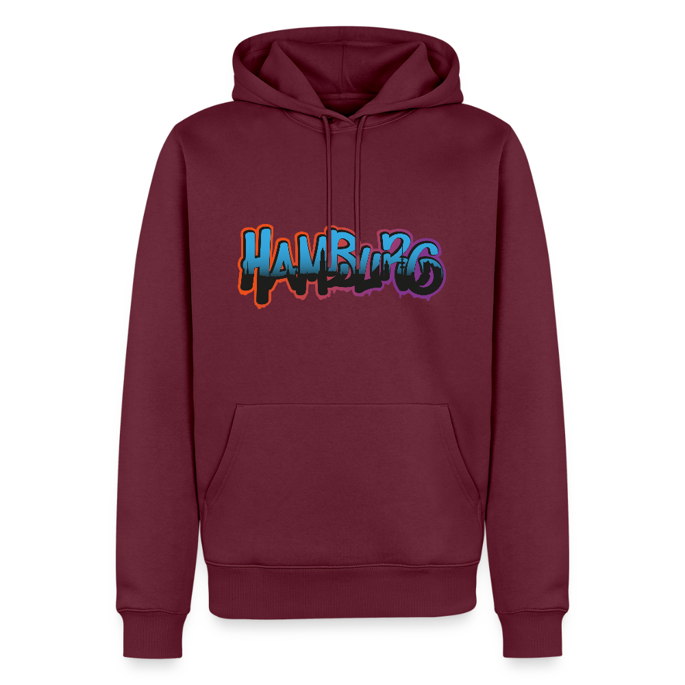 Herren Premium Hoodie - Hamburg - Burgunderrot