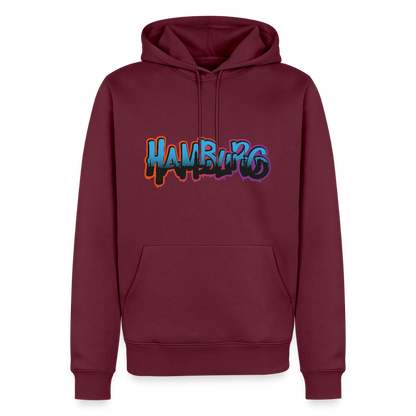 Herren Premium Hoodie - Hamburg - Burgunderrot