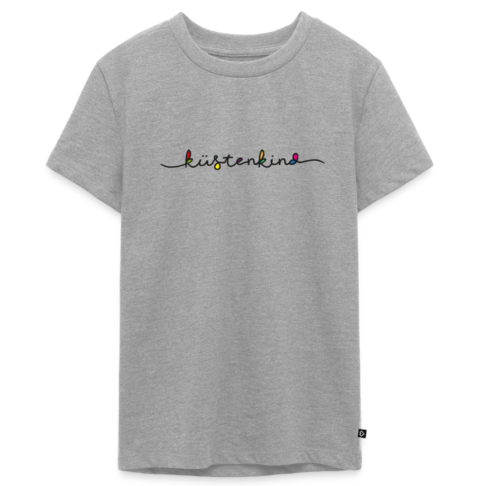 Teenager Premium T-Shirt "Küstenkind" - Grau meliert