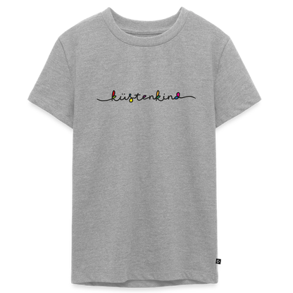 Teenager Premium T-Shirt "Küstenkind" - Grau meliert