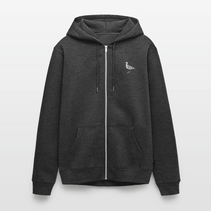 Möwe - Herren Premium Kapuzenjacke - Anthrazit meliert
