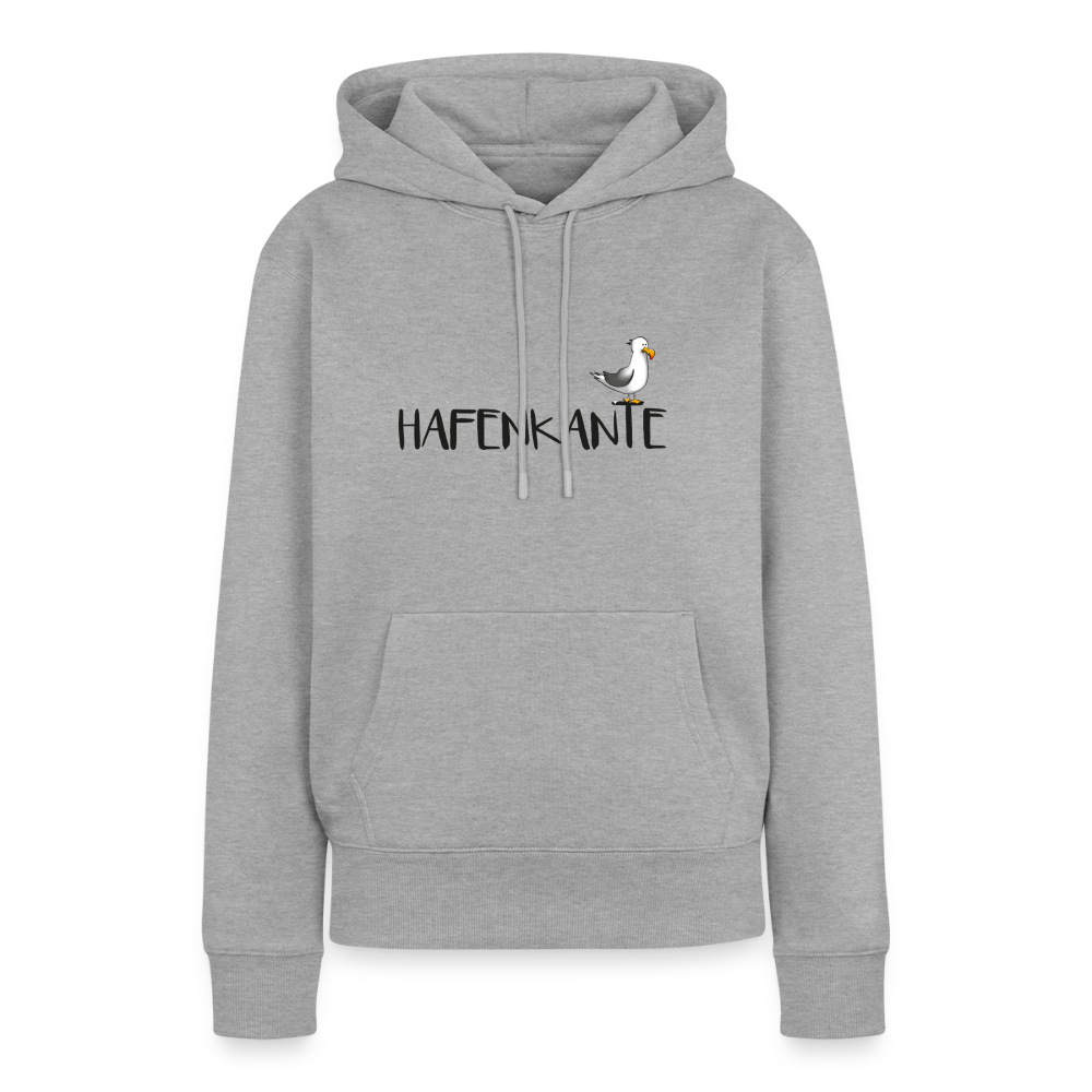 Hafenkante - Damen Premium Hoodie - Grau meliert