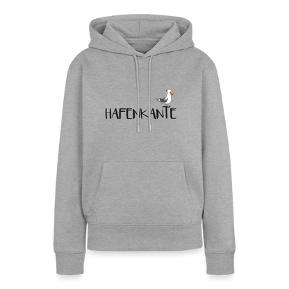 Hafenkante - Damen Premium Hoodie - Grau meliert