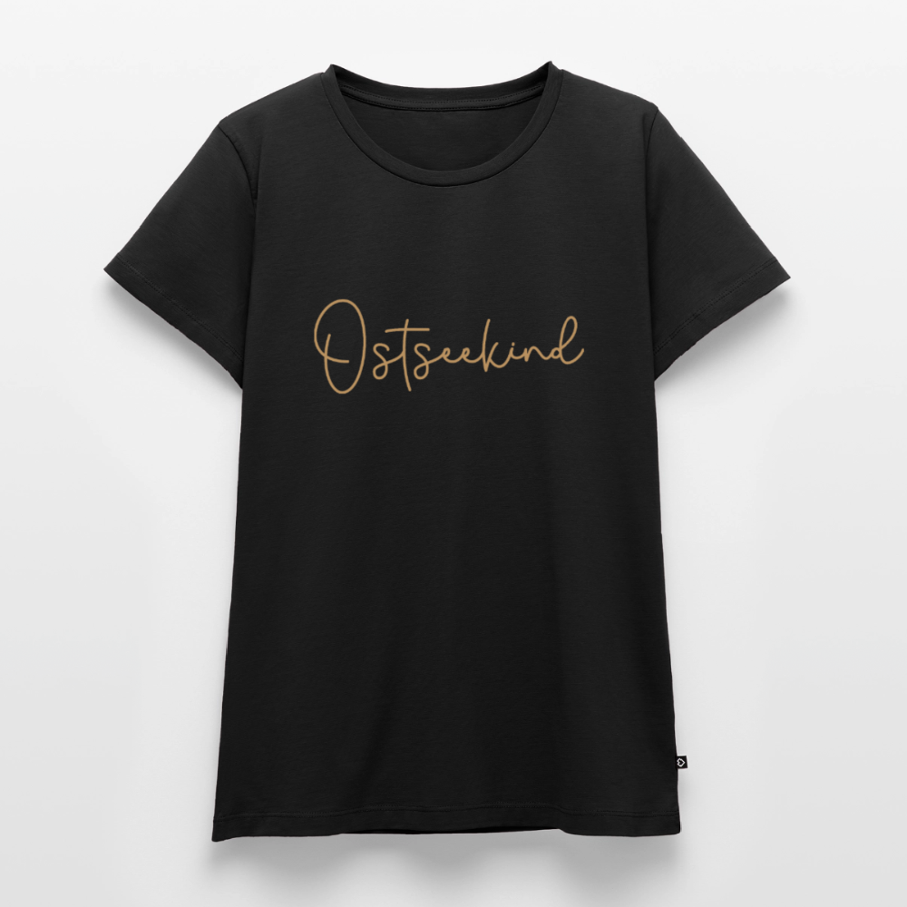 Damen Premium Bio T-Shirt - Ostseekind - Schwarz