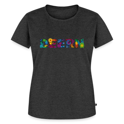 Damen Premium Bio T-Shirt - Deern - Anthrazit meliert