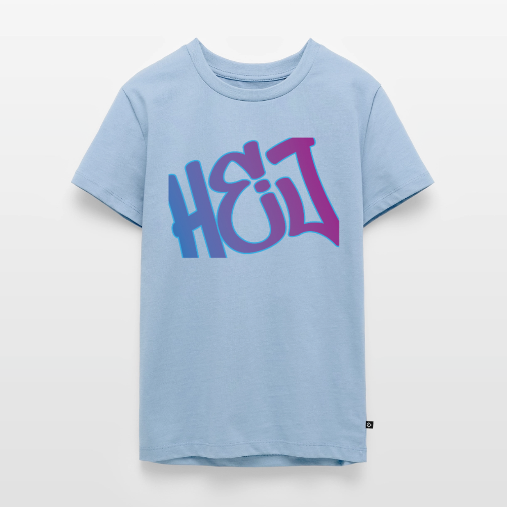 Teenager Premium T-Shirt "Hej" - Hellblau