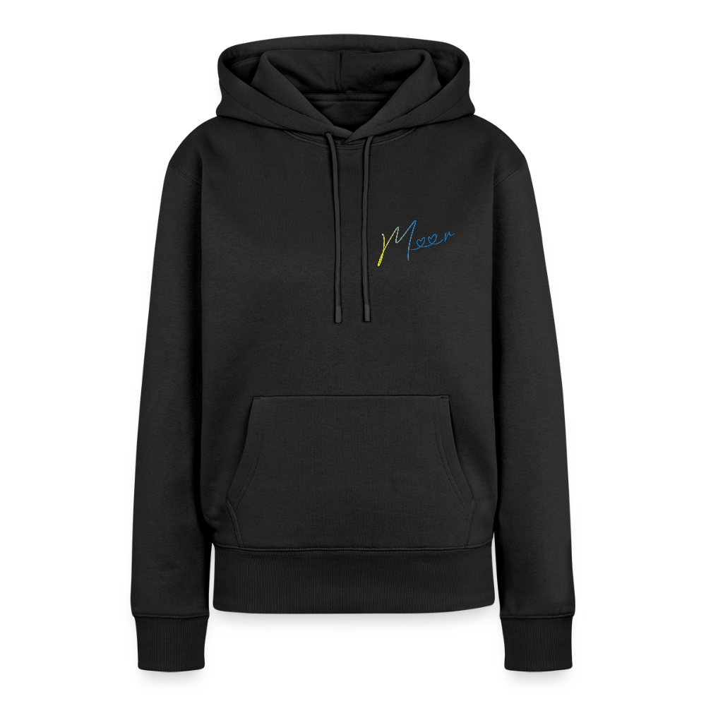 Damen Premium Hoodie - Meer - Schwarz