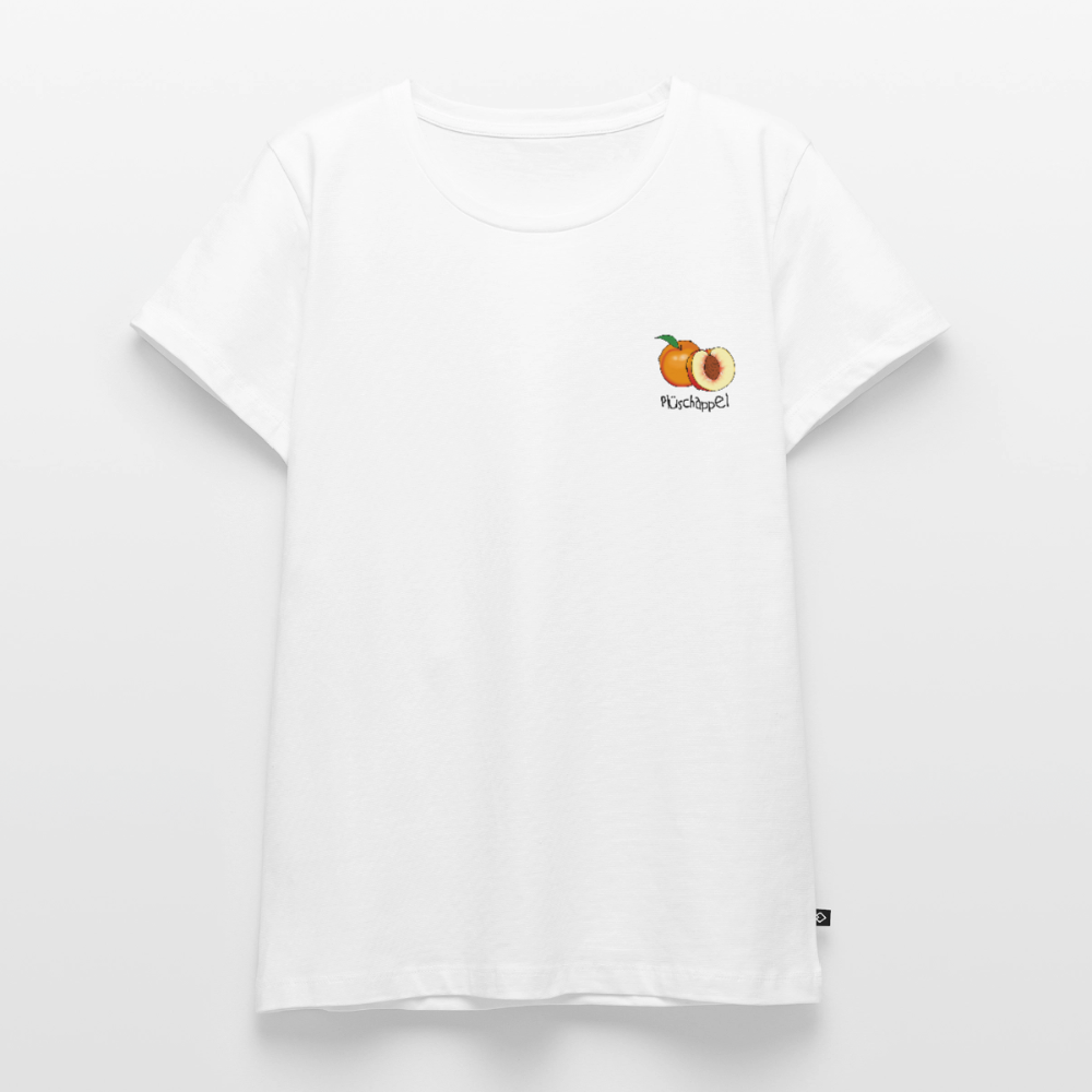 Damen Premium Bio T-Shirt - Plüschappel - Weiß