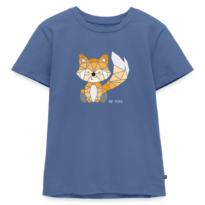 Kinder Premium T-Shirt - De Voss (weiss) - Taubenblau