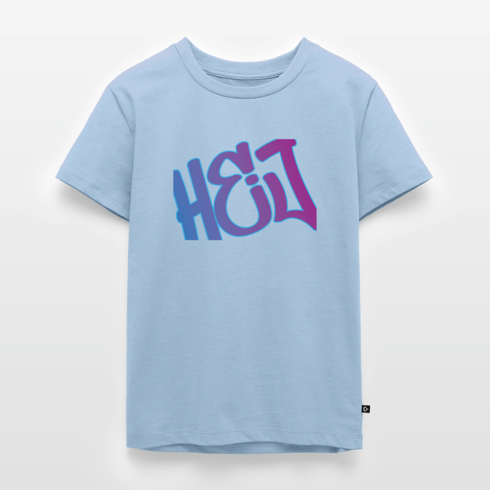 Kinder Premium T-Shirt "Hej" - Hellblau