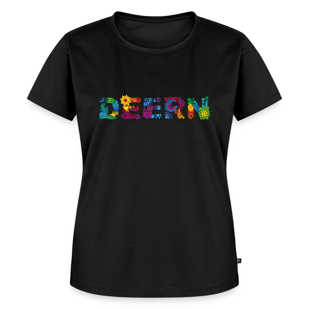 Damen Premium Bio T-Shirt - Deern - Schwarz
