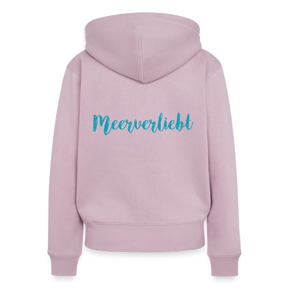 Damen Premium Kapuzenjacke - Meerverliebt - Altrosa
