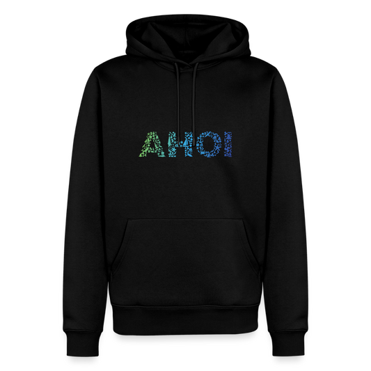 Herren Premium Hoodie - Ahoi doodles - Schwarz