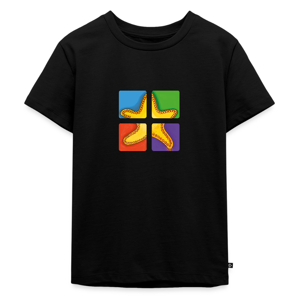Kinder Premium T-Shirt - Seestern - Schwarz