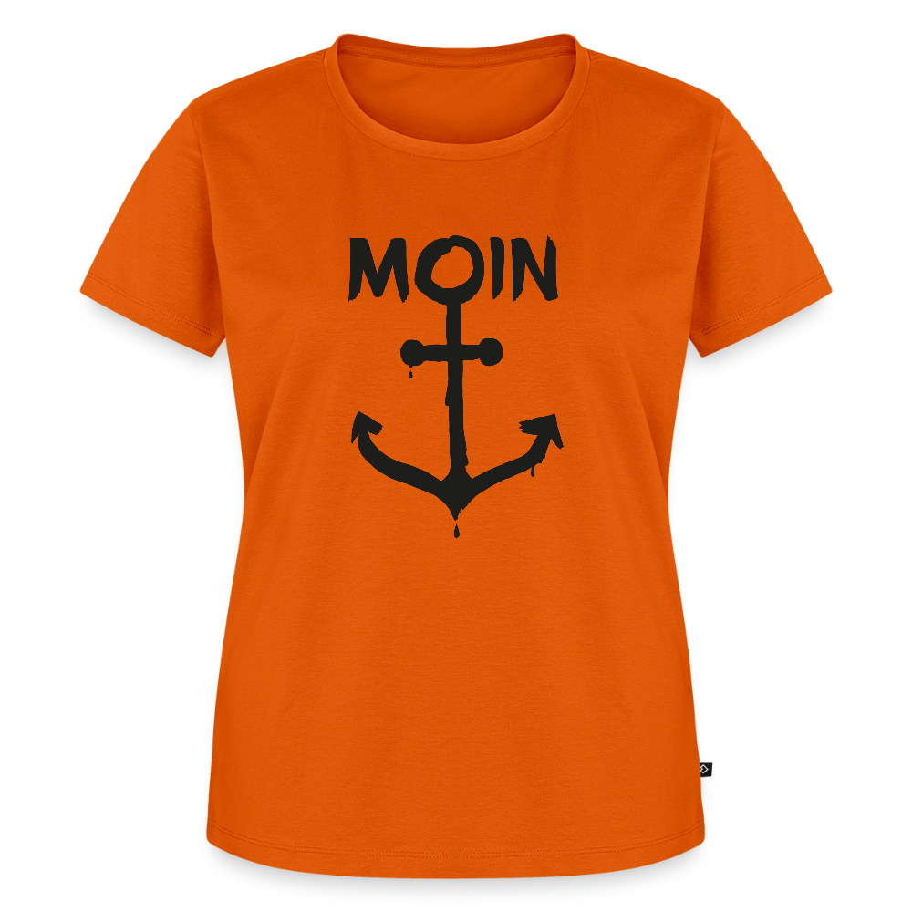 Damen Premium Bio T-Shirt - Moin Anker - Orange 
