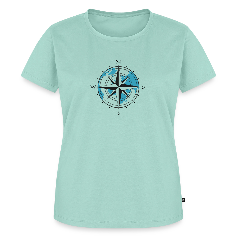 Damen Premium Bio T-Shirt - Kompass - Mint 