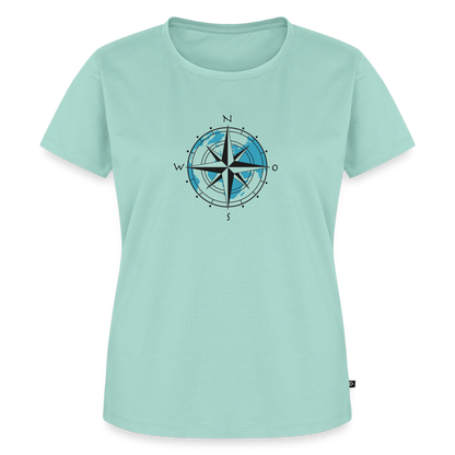 Damen Premium Bio T-Shirt - Kompass - Mint 