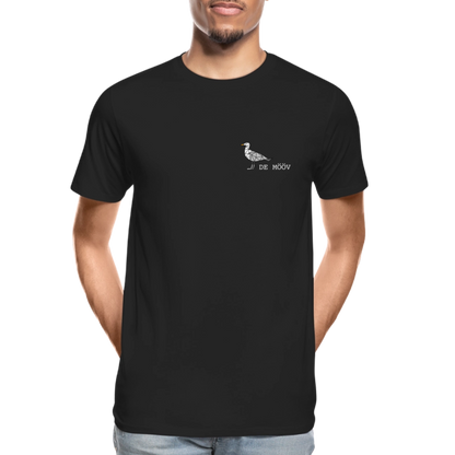 Männer Premium Bio T-Shirt - de mövv (weiss) - Schwarz