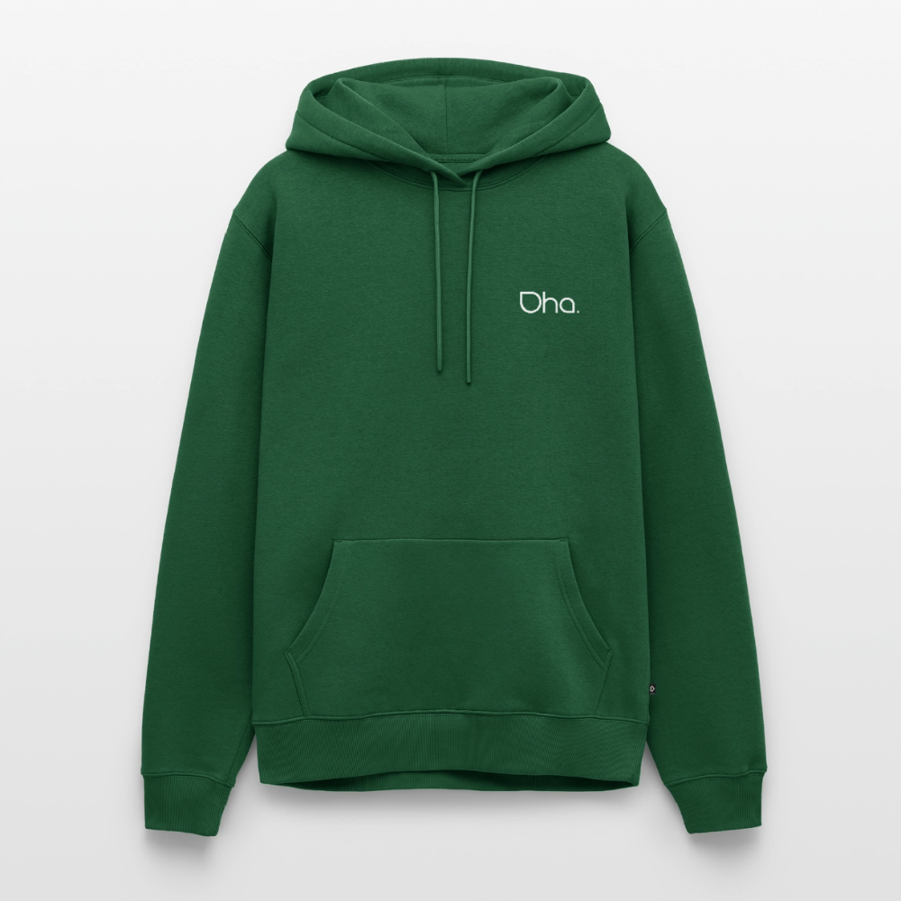Oha (weiß) - Herren Premium Hoodie - Flaschengrün