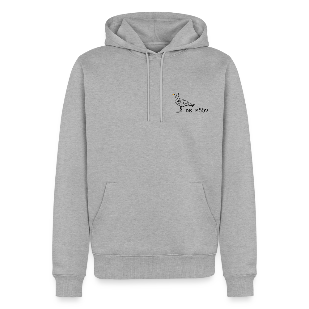 Herren Premium Hoodie - de Mööv - Grau meliert