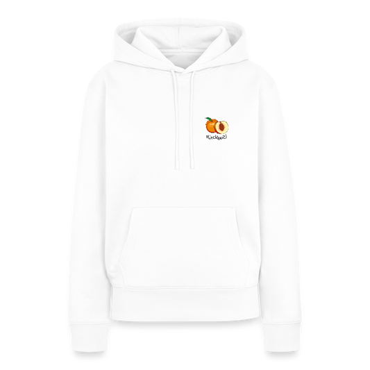 Damen Premium Hoodie - Plüschappel - Weiß