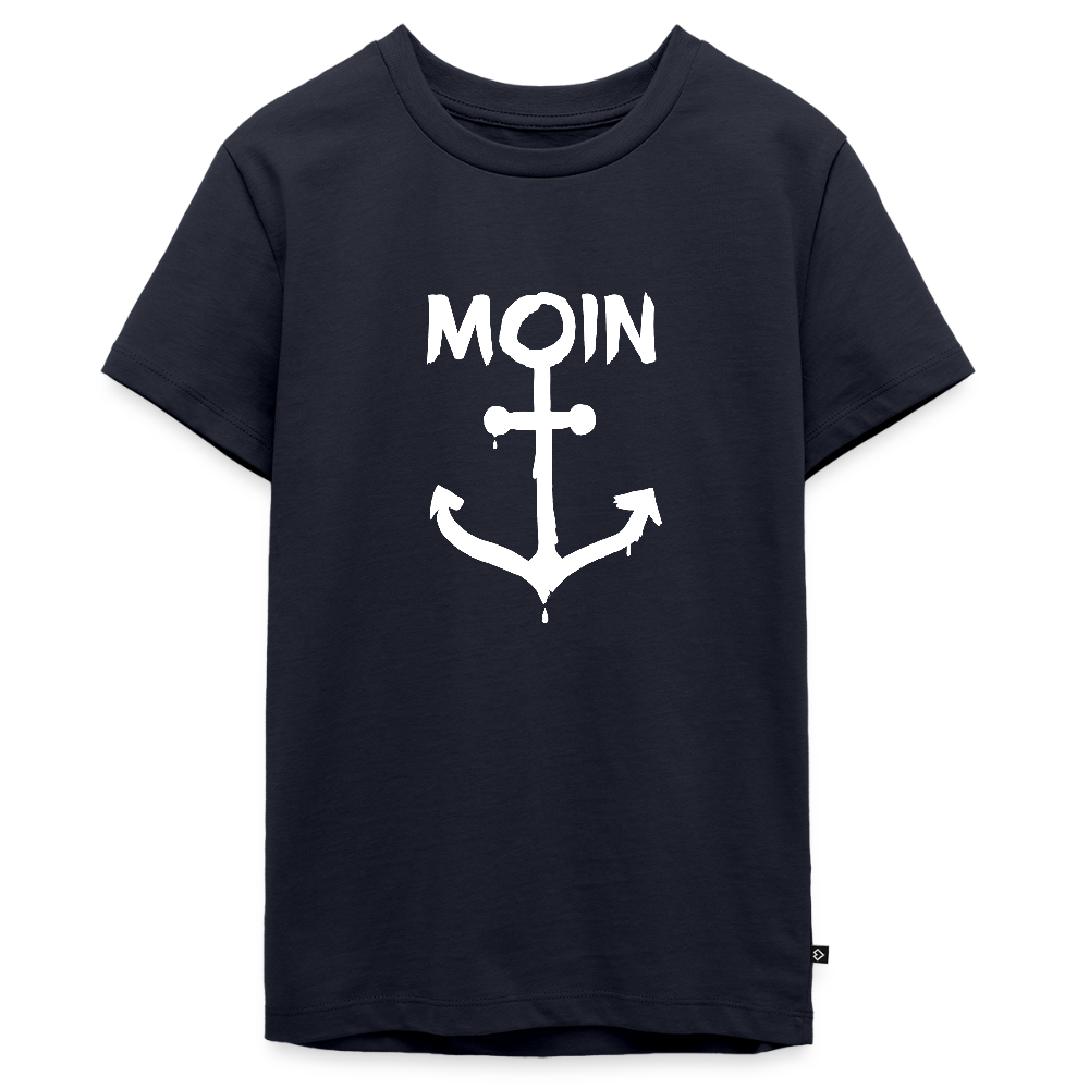 Teenager Premium T-Shirt - Moin Anker (weiss) - Navy