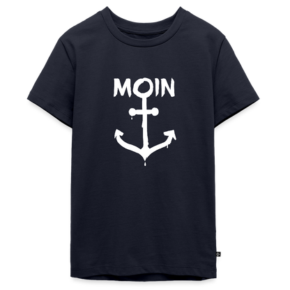 Teenager Premium T-Shirt - Moin Anker (weiss) - Navy