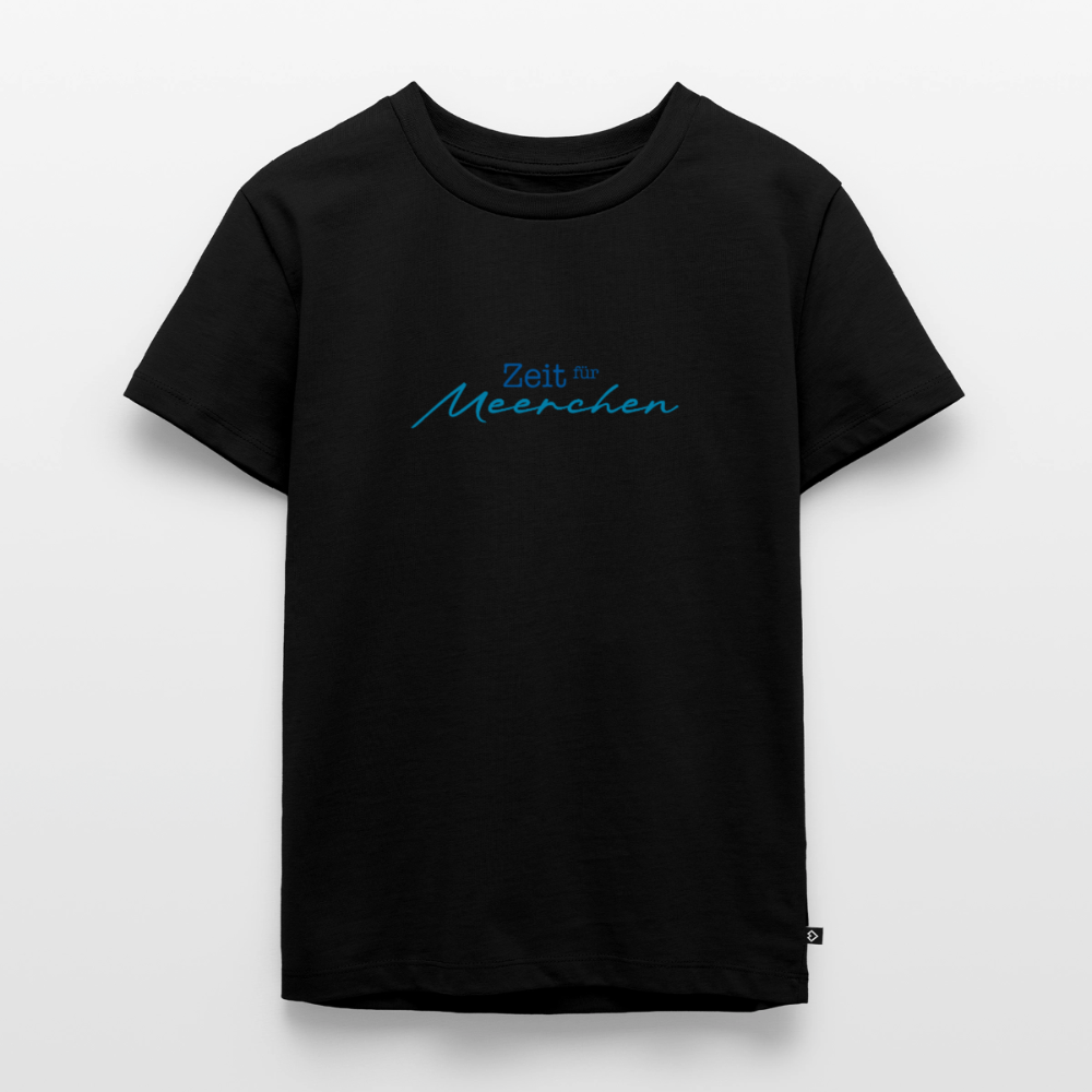 Kinder Premium T-Shirt "Zeit für Meerchen" - Schwarz