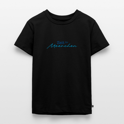 Kinder Premium T-Shirt "Zeit für Meerchen" - Schwarz