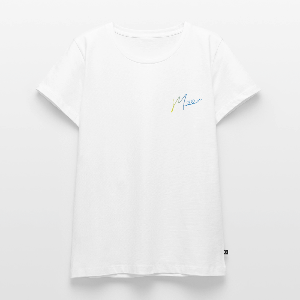 Damen Premium Bio T-Shirt - Meer - Weiß