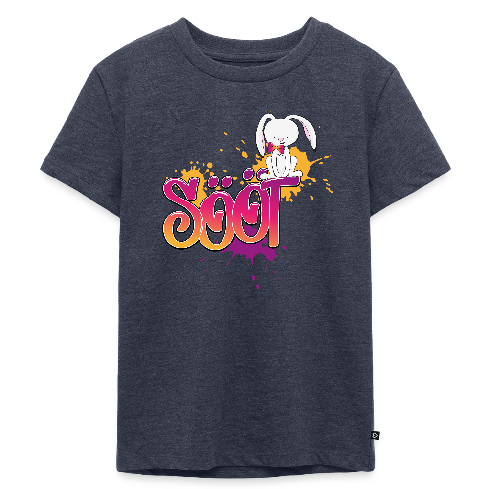 Kinder Premium T-Shirt - sööt Haas - Jeansblau 