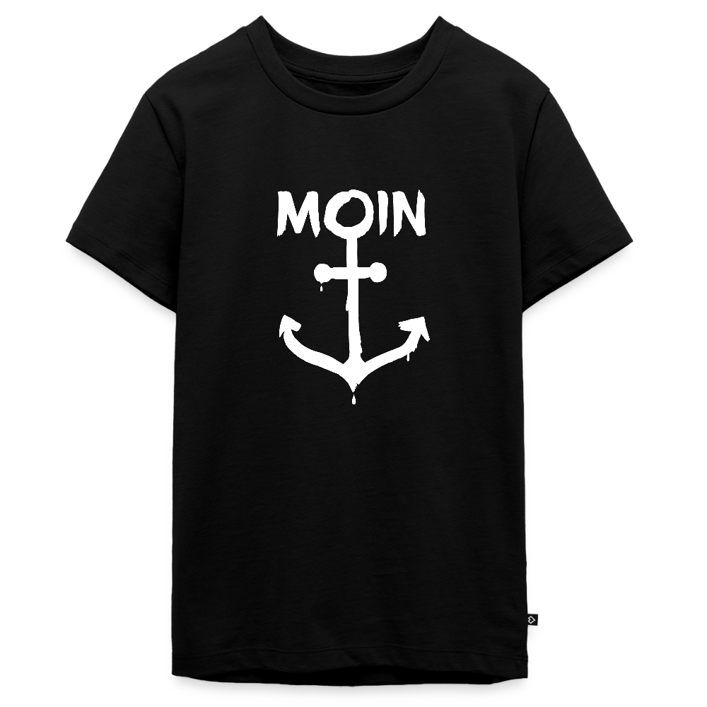 Teenager Premium T-Shirt - Moin Anker (weiss) - Schwarz