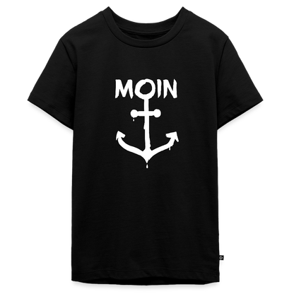Teenager Premium T-Shirt - Moin Anker (weiss) - Schwarz