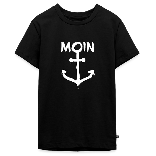 Teenager Premium T-Shirt - Moin Anker (weiss) - Schwarz