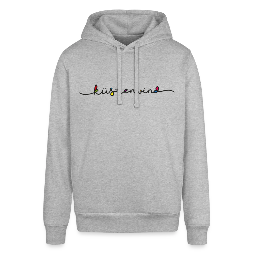 Küstenwind - Unisex Bio-Hoodie - Grau meliert