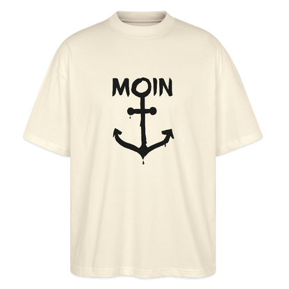 Unisex Oversize Bio-T-Shirt - Moin Anker - Weißgrau