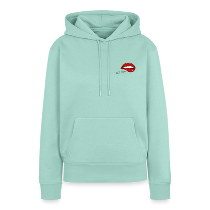 Damen Premium Hoodie - Sööt Lippen - Mint 