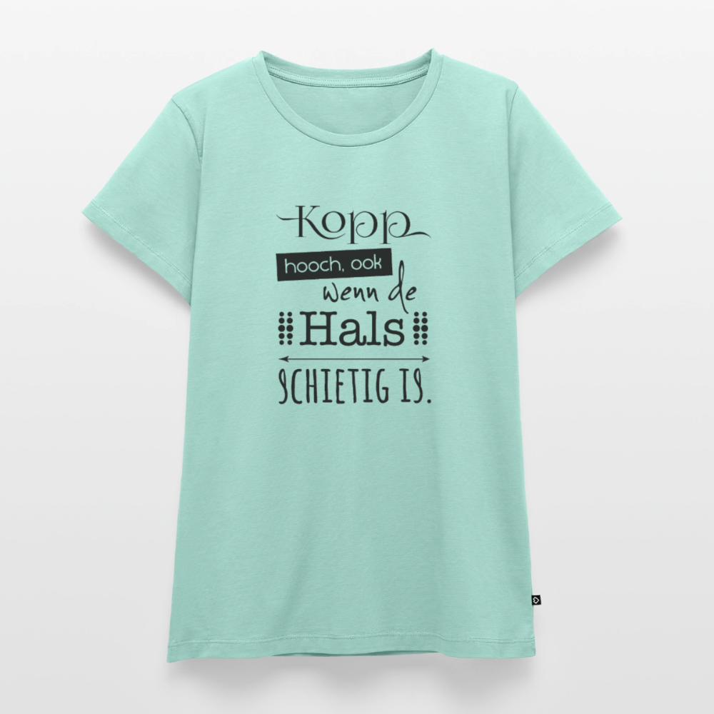 Damen Premium Bio T-Shirt - Kopp hooch - Mint 