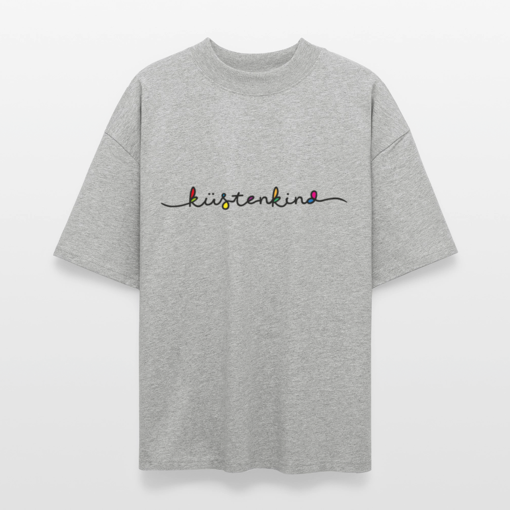 Unisex Oversize Bio-T-Shirt - Küstenkind - Grau meliert