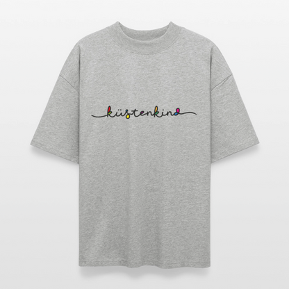 Unisex Oversize Bio-T-Shirt - Küstenkind - Grau meliert