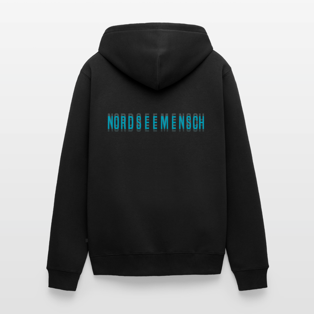 Nordseemensch - Herren Premium Kapuzenjacke - Schwarz