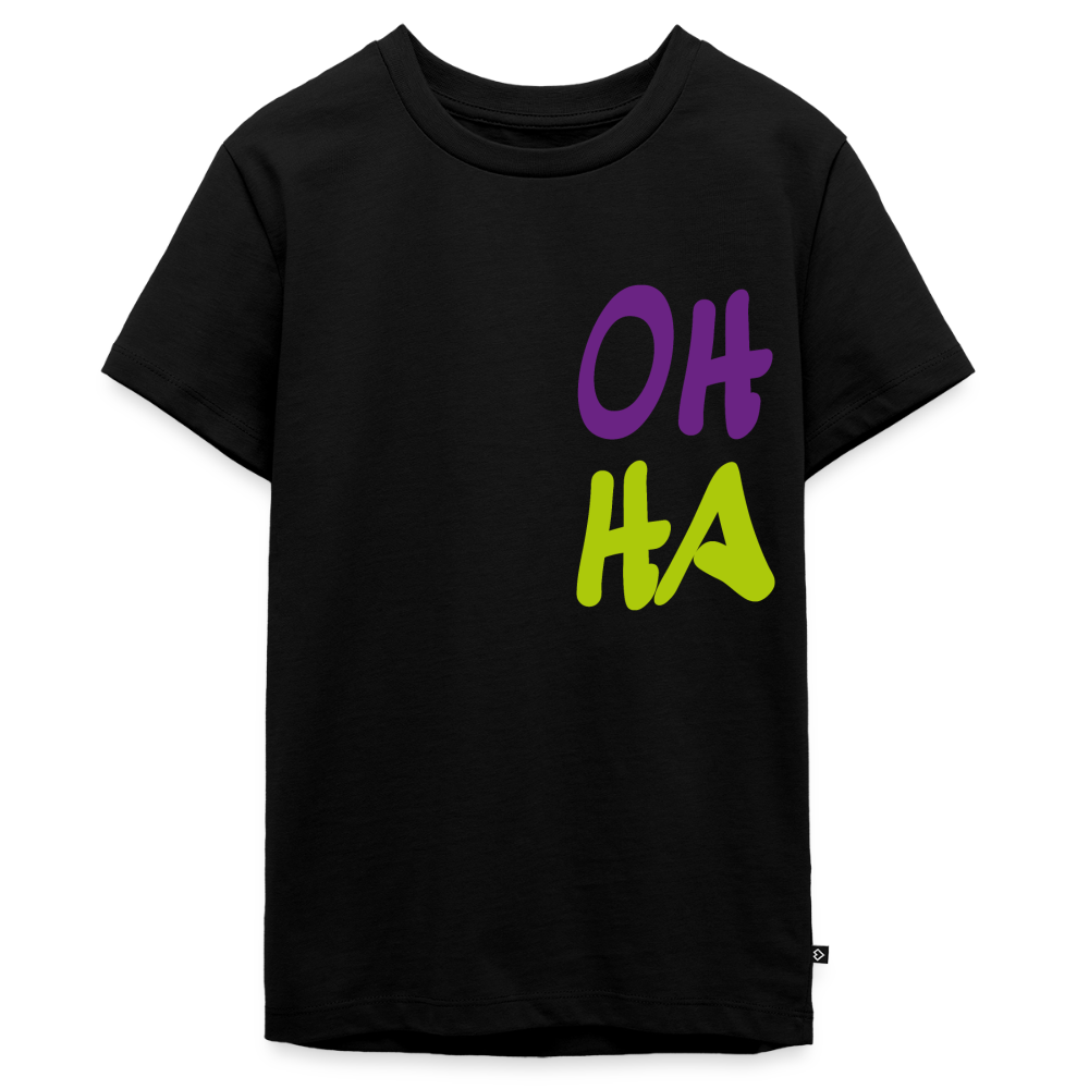 Teenager Premium T-Shirt "Oh ha" - Schwarz