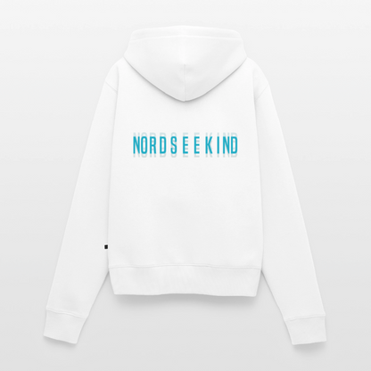 Nordseekind Damen Premium Kapuzenjacke - Weiß