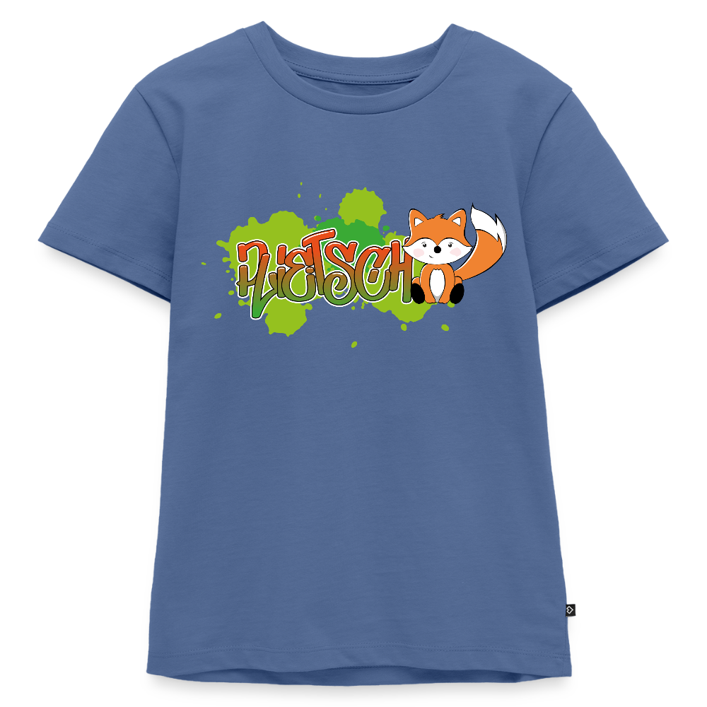 Kinder Premium T-Shirt - plietsch Voss - Taubenblau