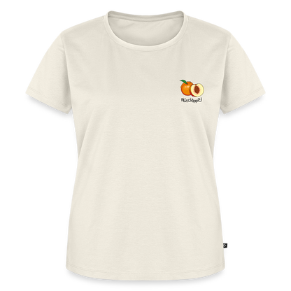 Damen Premium Bio T-Shirt - Plüschappel - Naturweiß