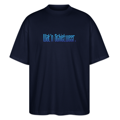 Unisex Oversize Bio-T-Shirt - wat'n Schietweer - Navy