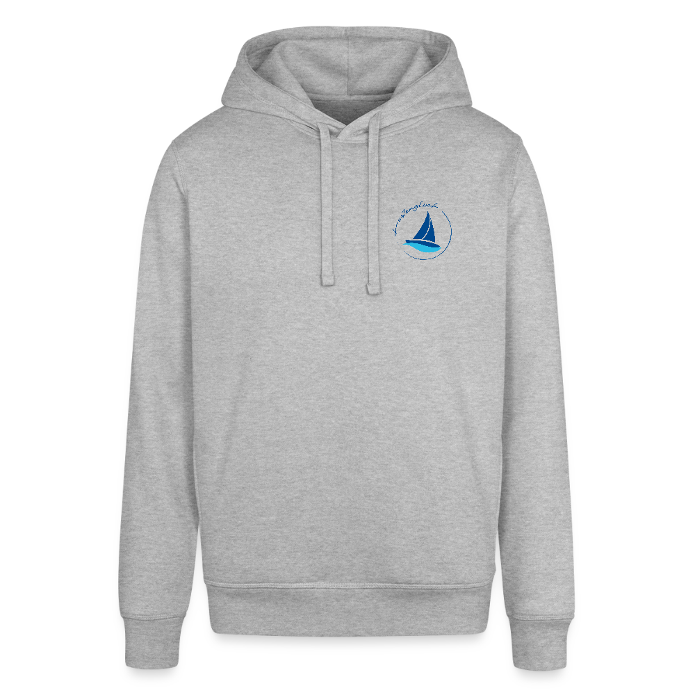 Unisex Bio-Hoodie - Küstenglück - Grau meliert
