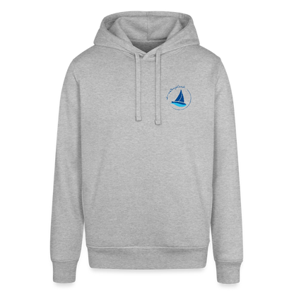 Unisex Bio-Hoodie - Küstenglück - Grau meliert